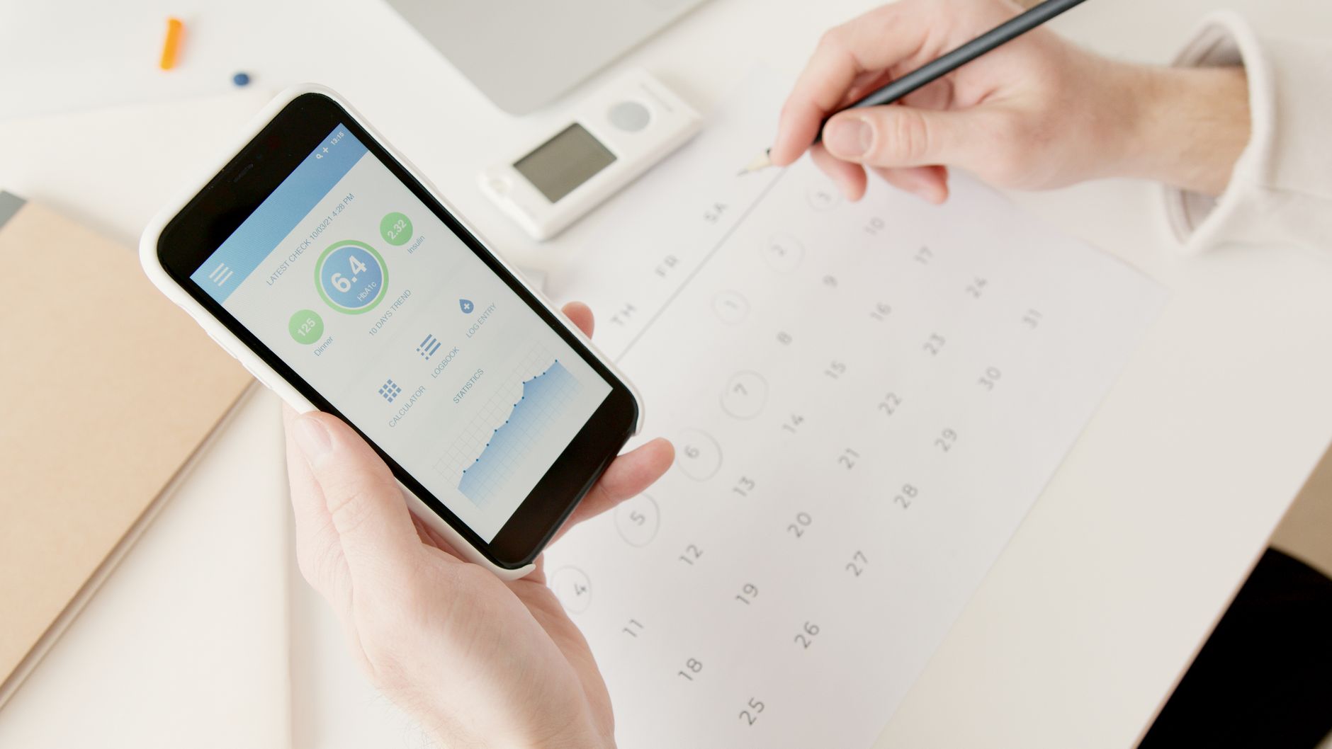 Saldo bekijken in een bank-app op een smartphone
